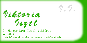 viktoria isztl business card